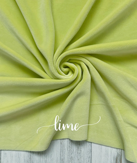 Lime Plushy Velvet